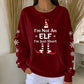 Women Christmas Crew Neck Printing Casual Sweatshirt