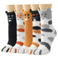 Cat Paw Ear Cute Fall Cozy Fluffy Slipper Socks 5 Pairs