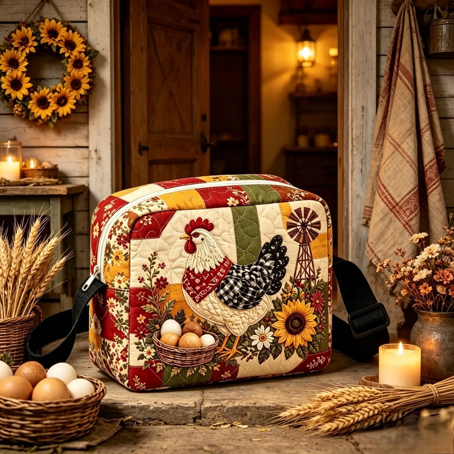 Farmhouse Quilted Crossbody Bag