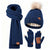 3 in 1 Winter Warmer Beanie Fleece Lined Knit Hat Scarf Gloves Gift Set