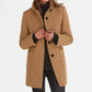 Women's Button-Front Stand Collar Fall Coat