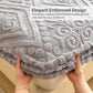 360° All-Around Stretch Plush Knit Fitted Sheet with 2 Pillowcases