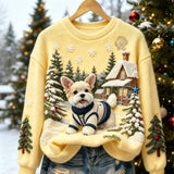 Christmas Dog Cozy Plush Sweatshirt