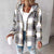 Women’s Plaid Hooded Zip-Up Jacket