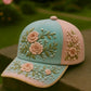 Pink Blue Rose 3D-printed Creature Pattern Cap