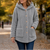 Button-Front Hooded Winter Jacket