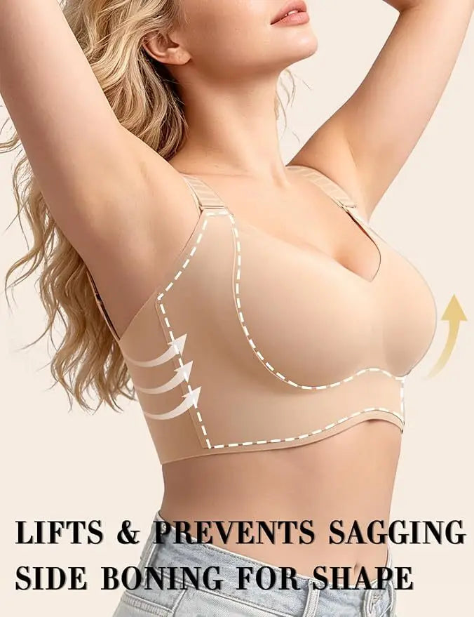 Adjustable Wireless Flexi-Lift Comfy Minimizer Bra