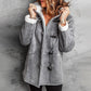Cozy Sherpa Lined Toggle Coat with Hood