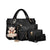 4-Piece PU Leather Tote Crossbody Matching Handbag Set