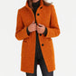 Women's Button-Front Stand Collar Fall Coat