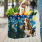 Basset Hound Quilted Shopping Bag