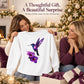 Women's Hummingbird Flower Art Print Casual Sweatshirt