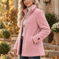 Full-Zip Lambswool-Feel Stand Collar Jacket