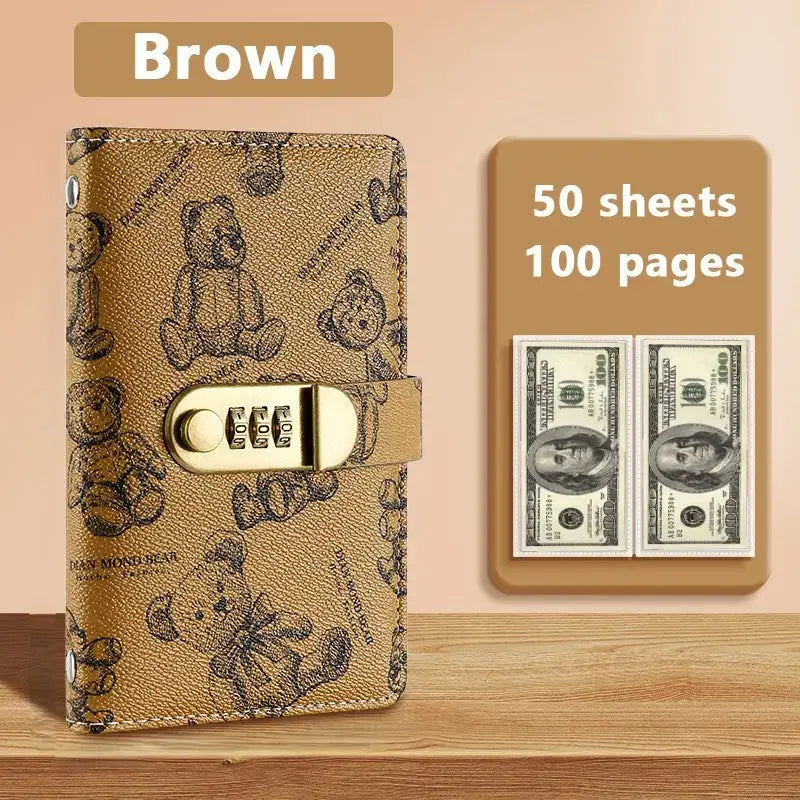 A6 Savings Notebook with Lock - Budget Planner & Organizer