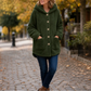 Button-Front Hooded Winter Jacket