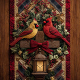 Cardinal Blessings Quilted Table Runner
