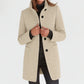 Women's Button-Front Stand Collar Fall Coat