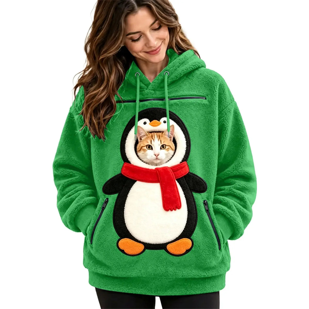 Christmas Pet Carrier Hoodie