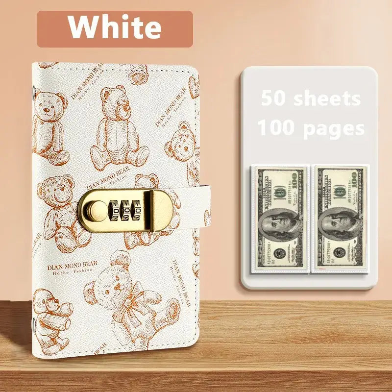 A6 Savings Notebook with Lock - Budget Planner & Organizer
