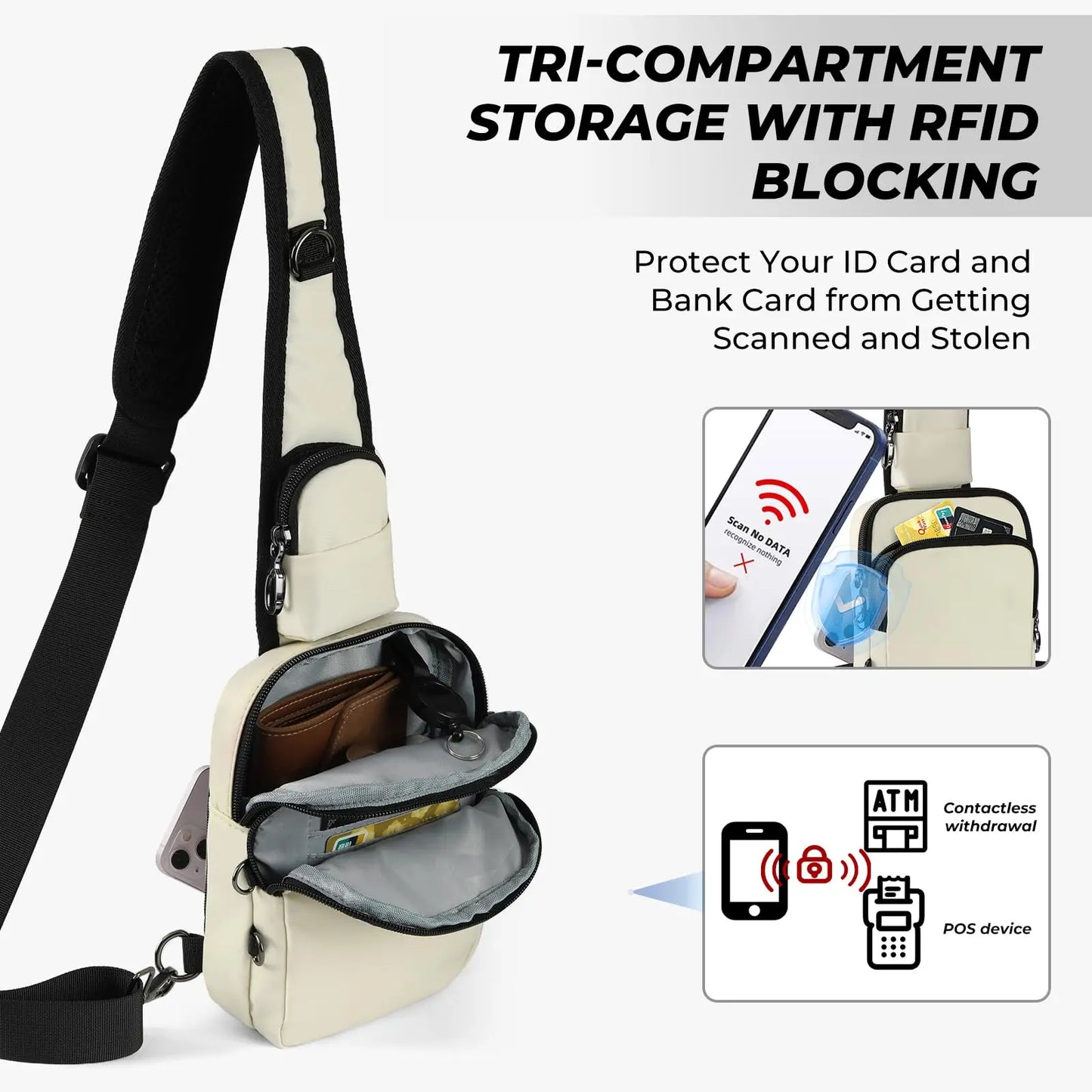 Anti-Theft Crossbody Sling Bag