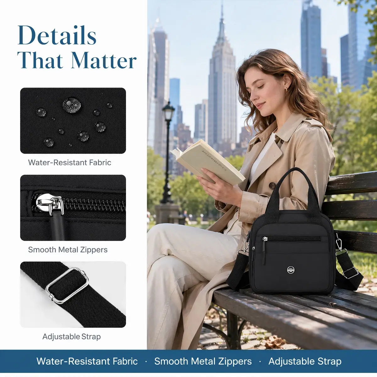 Large Capacity Multifunctional Crossbody Bag