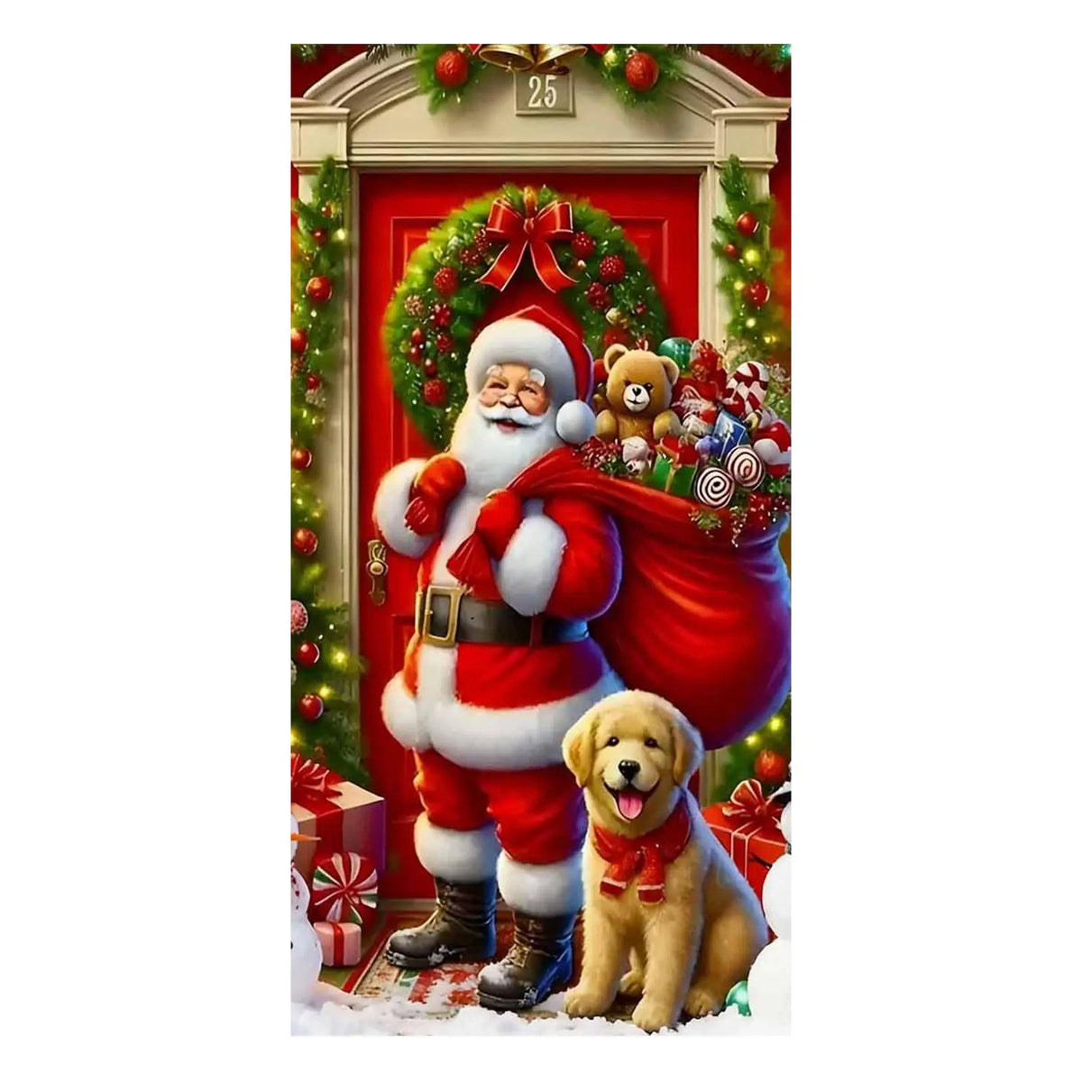 Christmas Door Cover – Instant Holiday Decor