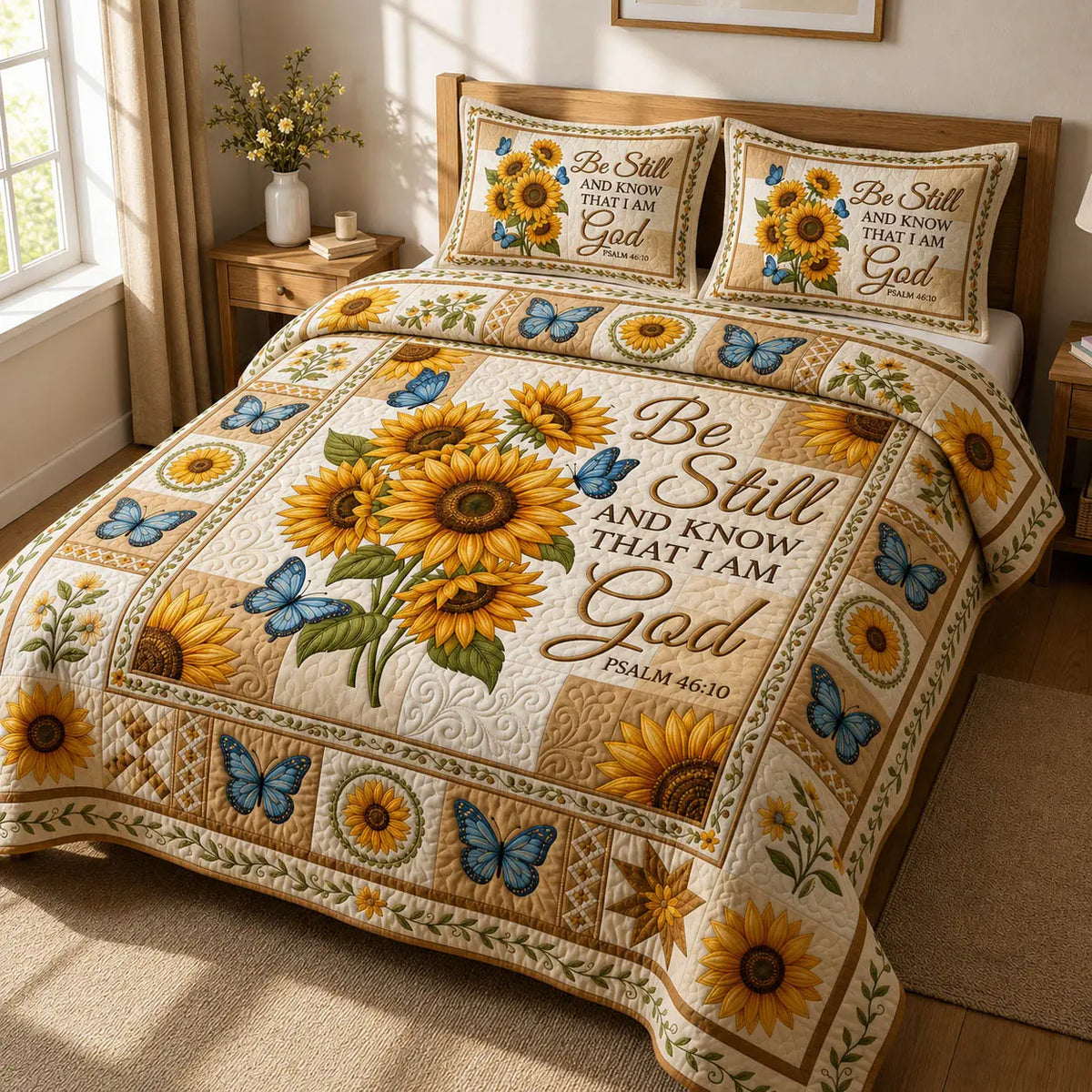 Be Still Quilted Bedding Set