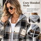 Women’s Plaid Hooded Zip-Up Jacket
