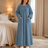 Women's Thick Long-Sleeve Look House Dress