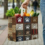 Paw Patchwork Quilted Shopping Bag