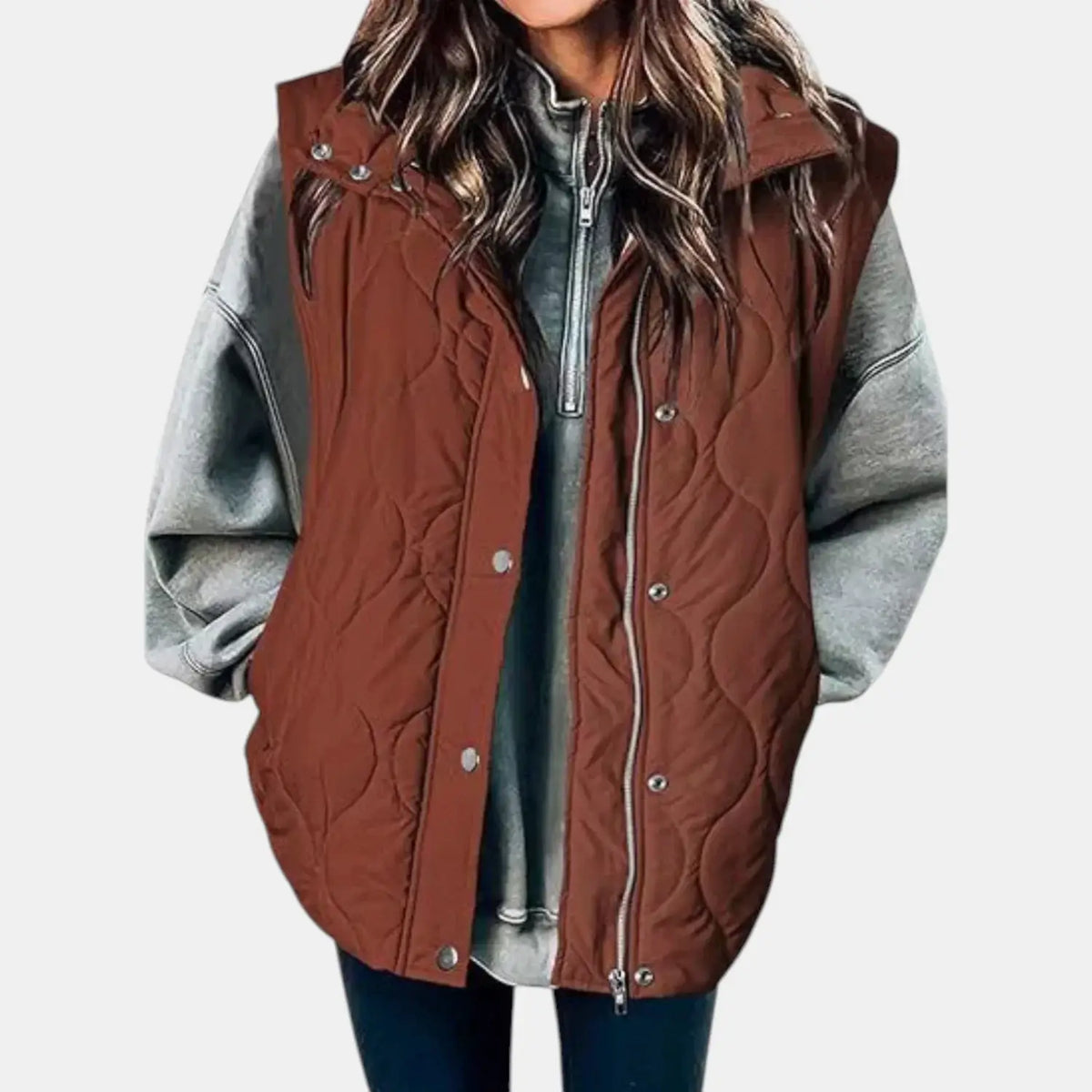 Women's Quilted Hooded Puffer Vest