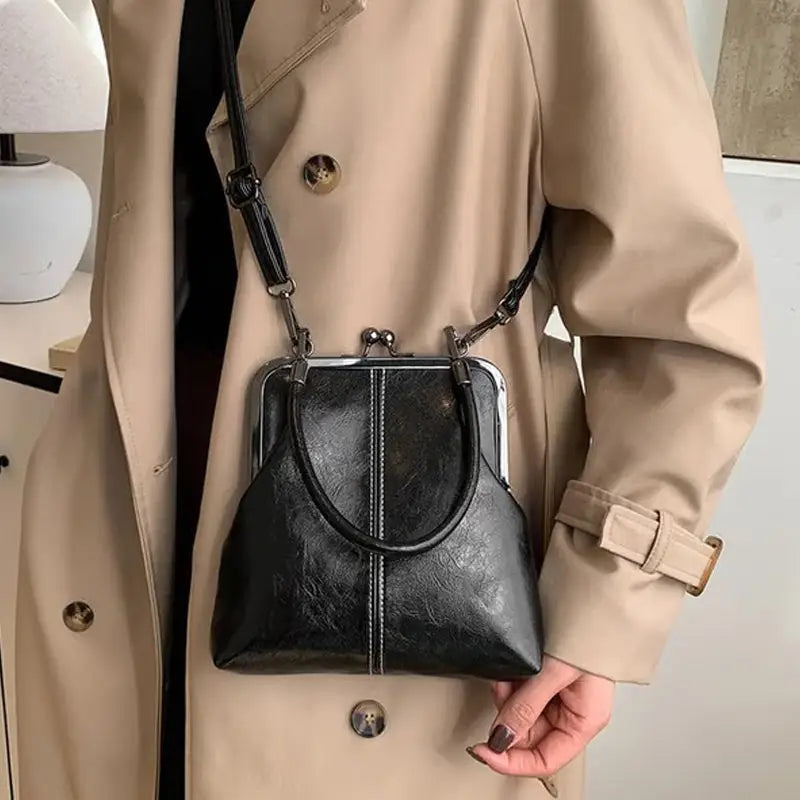 Vintage Kiss-Lock Crossbody Bag