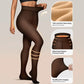 Women's Fleece Lined Tights Body Slimming Leggings Sheer Fake Translucent
