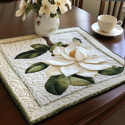 Rustic Magnolia Bloom Quilted Place Mat