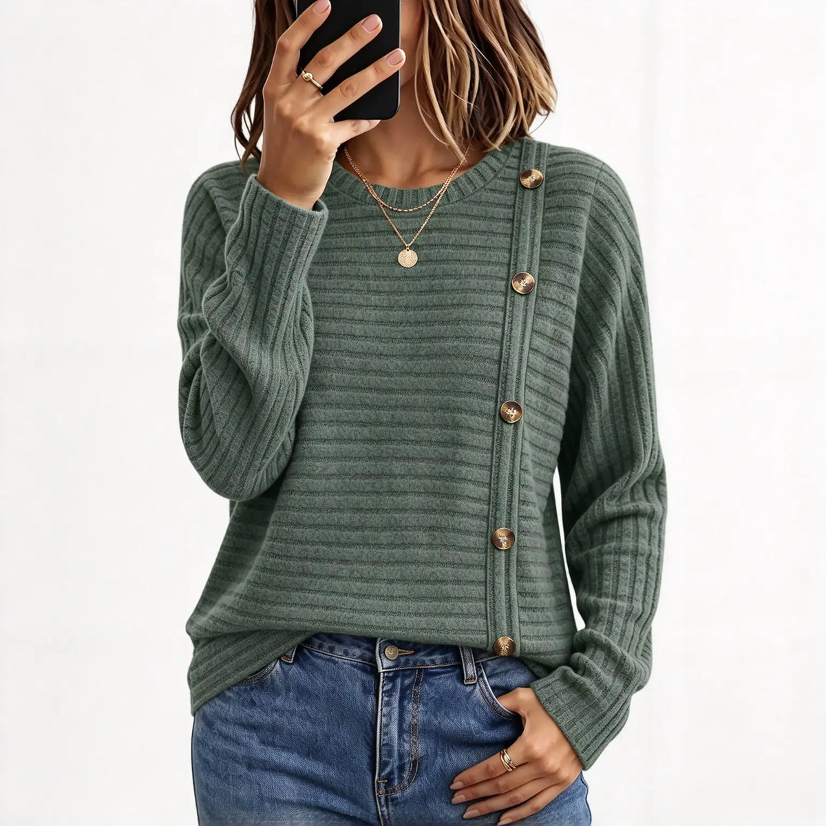 Women’s Fall Sweater Tunic Top Long Sleeve Cozy Casual Shirt