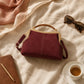 Women's Suede Structured Top Frame Crossbody Bag