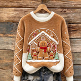 Gingerbread House Cozy Plush Sweatshirt