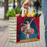 Ballerina Stage Quilted Shopping Bag