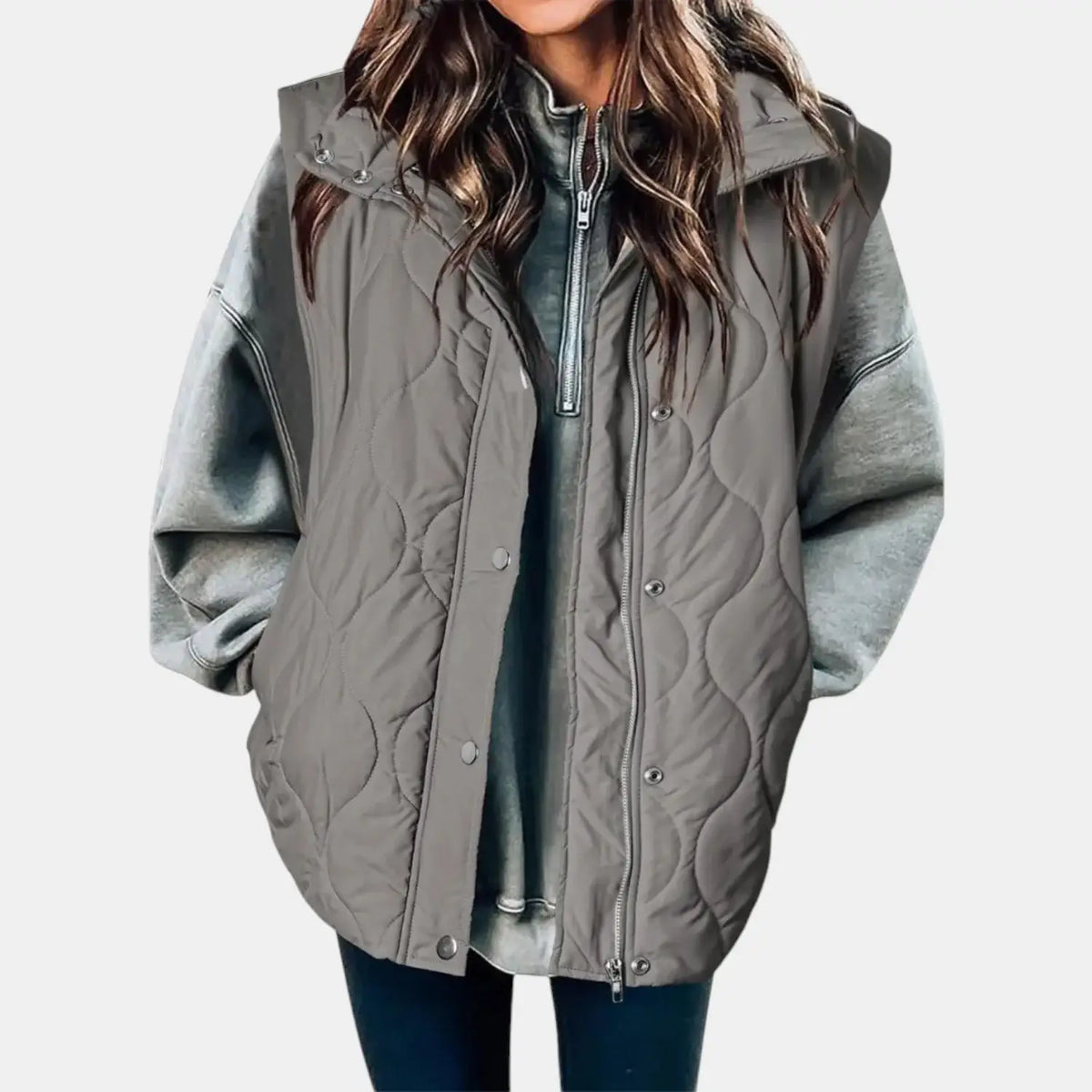 Women's Quilted Hooded Puffer Vest