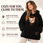 Cozy Pet Carrier Hoodie Built in Pouch for Cats Small Dogs
