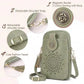 PU Small Openwork Carving Lightweight Crossbody Phone Bag