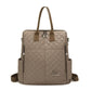 Anti-Theft Vintage Quilted Nylon Women's Backpack