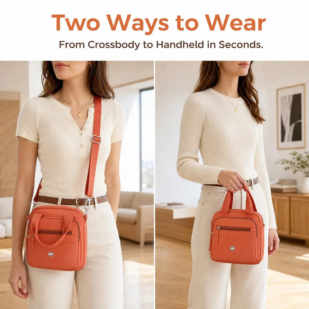 Large Capacity Multifunctional Crossbody Bag