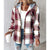 Women’s Plaid Hooded Zip-Up Jacket