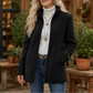 Full-Zip Lambswool-Feel Stand Collar Jacket