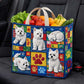 Westie Charm Quilted Shopping Bag