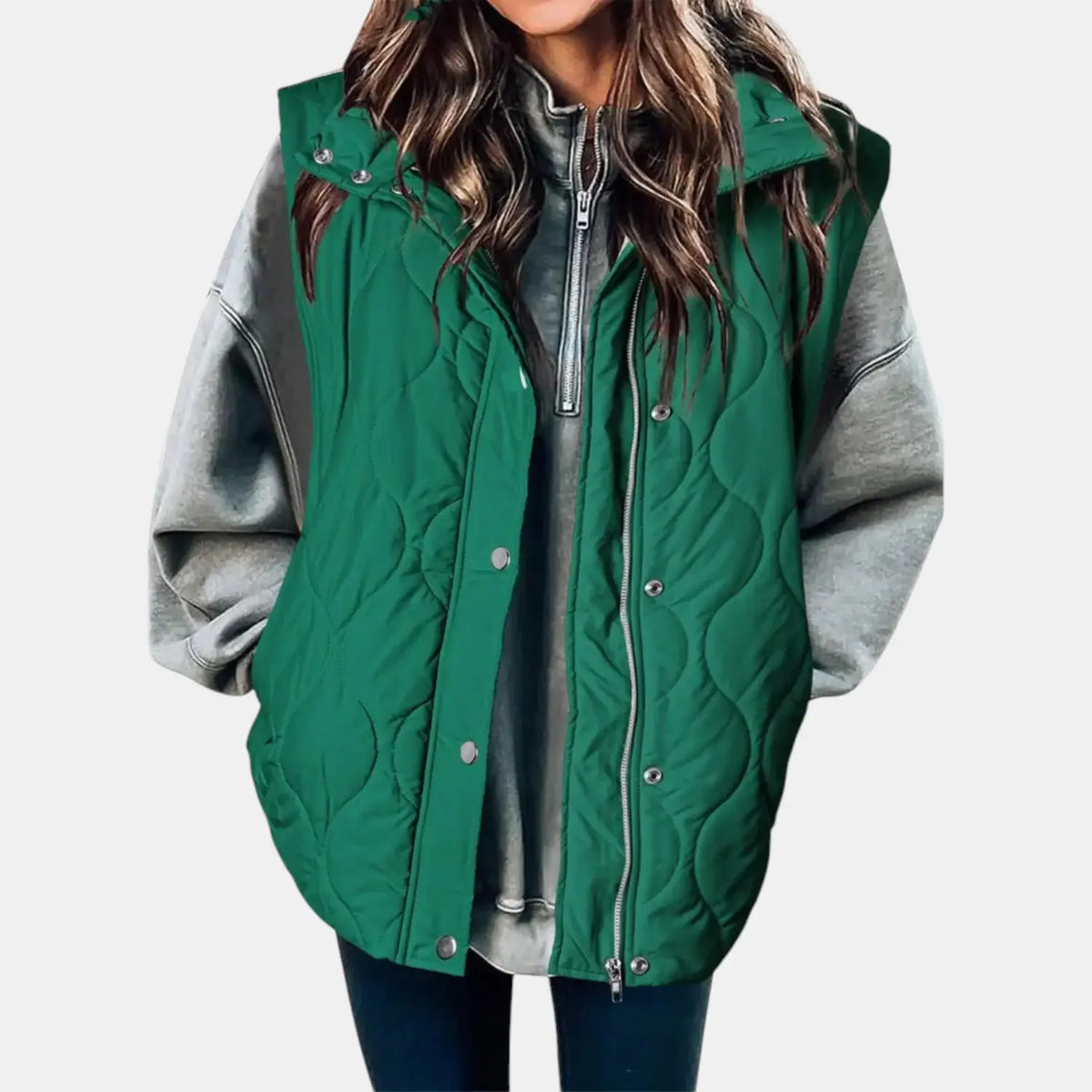 Women's Quilted Hooded Puffer Vest