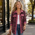Contrast Rib Collar Leopard Print Corduroy Long Sleeve Shirt Jacket