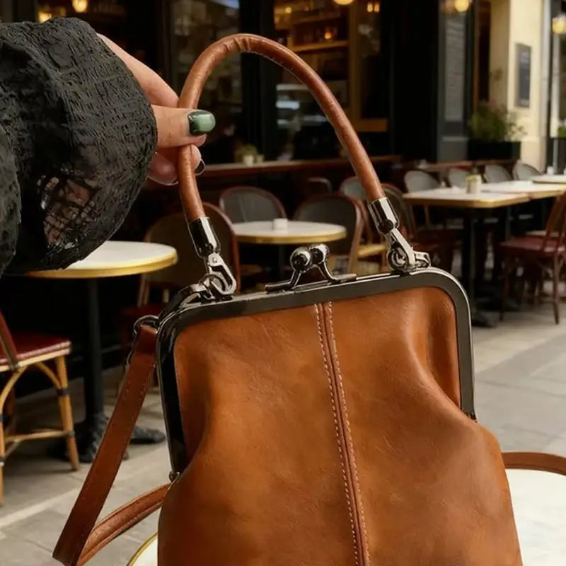 Vintage Kiss-Lock Crossbody Bag