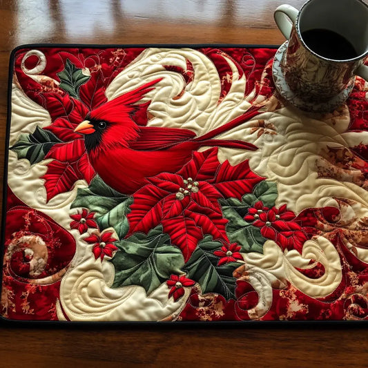 Scarlet Solace Quilted Place Mat